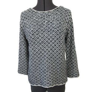 Zara Knit collection textured crew neck knit sweater‎